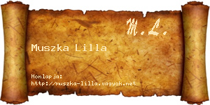 Muszka Lilla névjegykártya